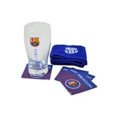 FOREVER COLLECTIBLES Sklenený pohár FC BARCELONA Mini Bar Set BL