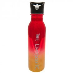 FOREVER COLLECTIBLES Luxusná nerezová fľaša s výsuvnou slamkou LIVERPOOL F.C. Steel, 700ml