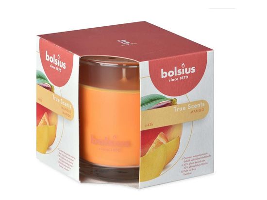 Bolsius Aromatic 2.0 Vonná sviečka v skle, 95x95mm, Mango