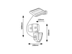 Rabalux ZLARIN LED solarná lampa 77012