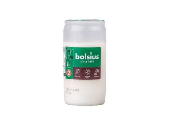 Bolsius kompozitný (104g) 40h. biela viečko papier