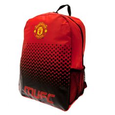 FAN SHOP SLOVAKIA Batoh Manchester United FC, červeno-čierny, farebný znak, 25 l