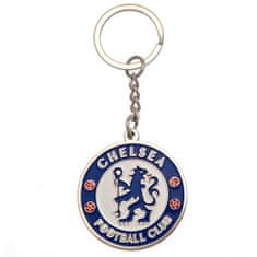 FAN SHOP SLOVAKIA Kovový prívesok Chelsea FC, farebný znak klubu, priemer 4,5 cm