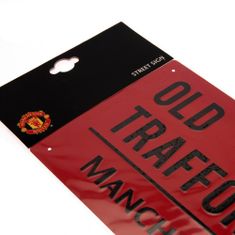 FAN SHOP SLOVAKIA Plechová Cedula Manchester United FC, červená, lakovaná, 40x18cm