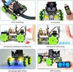 Keyestudio Keyestudio Arduino 4WD Mecanum Robot Micro bit (bez microbit dosky)