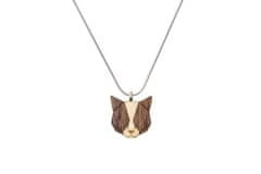 BeWooden dámska dřevěný prívesok na krk Grey Cat Pendant univerzálna