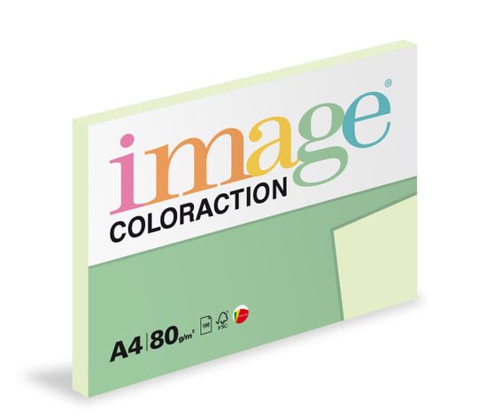 Image Papier kopírovací Coloraction A4 80 g zelená svetlá pastelová 100 hárkov