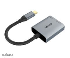 Akasa USB 3.2 Type-C Dual čítačka kariet