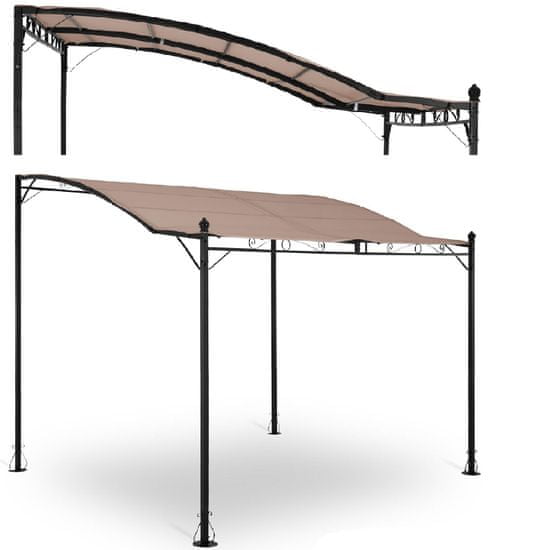 shumee Záhradná strecha, samostatne stojaci altánok, 2,6 x 3 x 2,5 m, béžová