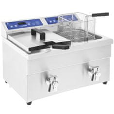 shumee Dvojitá indukčná fritéza 7000W 230V Royal Catering 2x 10L