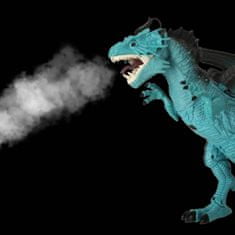 WOWO RC Dragon Dinosaurus - Diaľkové Ovládanie, Chôdza, Rev, Dýchanie Pary, 41 cm