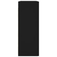 Petromila vidaXL Nástenná skrinka čierna 69,5x34x90 cm kompozitné drevo