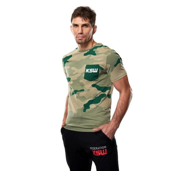 Noah Pánske tričko KSW POCKET KHAKI