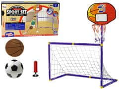 Lean-toys Súbor športových hier 2v1 Dexterity Futbal Futbal Basketbal