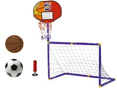 Lean-toys Súbor športových hier 2v1 Dexterity Futbal Futbal Basketbal