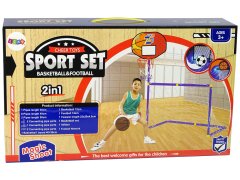 Lean-toys Súbor športových hier 2v1 Dexterity Futbal Futbal Basketbal