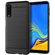 FORCELL Obal / kryt na Samsung Galaxy A7 2018 čierny - Forcell CARBON