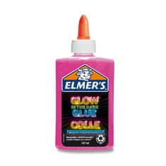 Lepidlo ELMER Glow in Dark Glue 147 ml, ružové