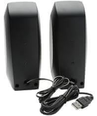 Logitech reproduktory S150 2.0, USB, 1.2W (2x0,6W) RMS, čierne