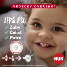 Nuk Cumlík Mommy Feel v boxe, brosková 0-9m, 2 ks