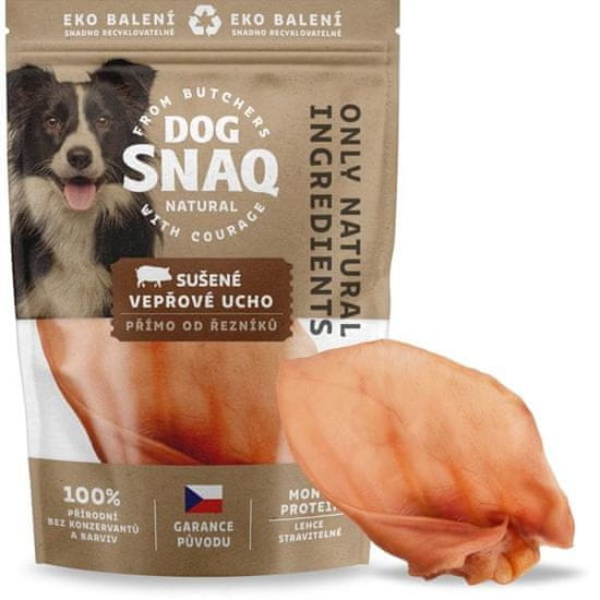 DOG SNAQ - Bravčové ucho sušené 1 ks