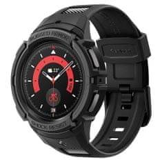 Spigen PUZDRO SPIGEN RUGGED ARMOR PRO S REMIENKOM PRE SAMSUNG GALAXY WATCH 5 PRO (45 MM) - ČIERNE