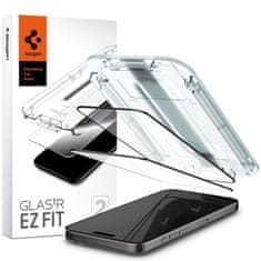 Spigen TVRDENÉ SKLO SPIGEN GLAS.TR "EZ FIT" FC IPHONE 15 PRO MAX BLACK 2 BALENIE