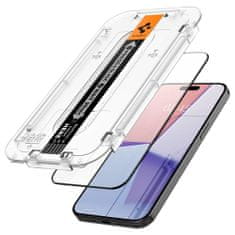 Spigen TVRDENÉ SKLO SPIGEN GLAS.TR "EZ FIT" FC IPHONE 15 PRO ČIERNA