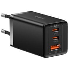 shumee GaN rýchlonabíjačka 2x USB-C USB 65W + USB-C kábel čierny