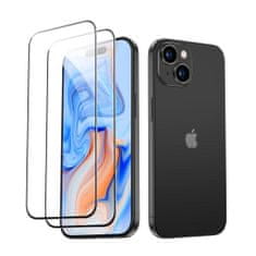 ESR ESR TEPELNÉ SKLO 2 BALENIE IPHONE 15 ČIERNY