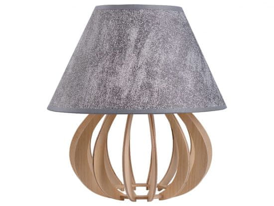 Vidaxl Nočná lampa 1xE27 NATURAL GREY II 965