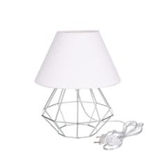 Vidaxl Nočná lampa 1xE27 PATI SILVER/WHITE