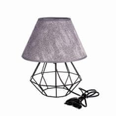 Vidaxl Nočná lampa 1xE27 PATI BLACK/GREY