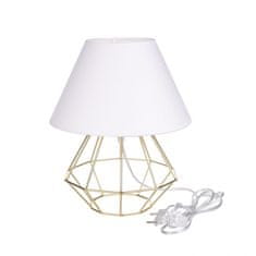 Vidaxl Nočná lampa 1xE27 PATI GOLD/WHITE II