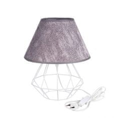 Vidaxl Nočná lampa 1xE27 PATI WHITE/GREY