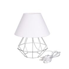 Vidaxl Nočná lampa 1xE27 PATI SILVER/WHITE II