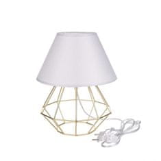 Vidaxl Nočná lampa 1xE27 PATI GOLD/GREY II