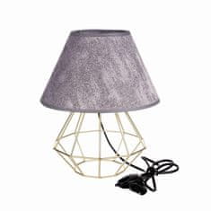 Vidaxl Nočná lampa 1xE27 PATI GOLD/GREY