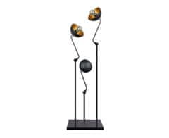 Vidaxl 3xE27 Stojaca lampa JUNONA GOLD