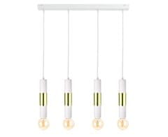 Vidaxl Závesné svietidlo 4xE27 MAGNUM BULB WHITE/GOLD