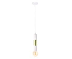 Vidaxl Závesné svietidlo 1xE27 MAGNUM BULB WHITE/GOLD