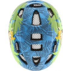 Uvex Prilba Kid 2 CC - detské, veľkosť 46-52 cm, modro-zelená džungľa