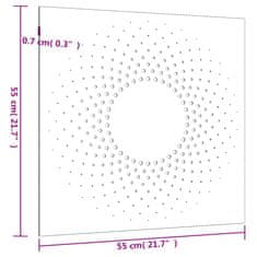 Vidaxl Záhradná dekorácia 55x55 cm kortenová oceľ dizajn slnka