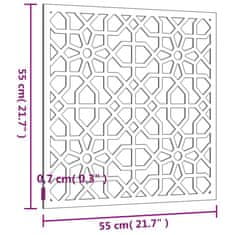 Vidaxl Záhradná dekorácia 55x55cm kortenová oceľ maurský dizajn