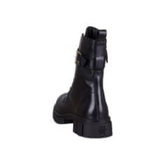 Tommy Hilfiger Obuv tmavomodrá 37 EU Cool Feminine Bikerboot Black Leather