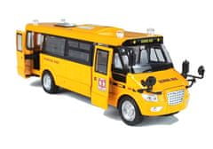 Lean-toys Kovový školský autobus s natiahnutým motorom