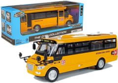 Lean-toys Kovový školský autobus s natiahnutým motorom