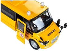 Lean-toys Kovový školský autobus s natiahnutým motorom