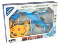Lean-toys Modré diaľkovo ovládané lietadlo 40 Mhz svetlá