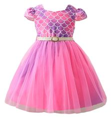 EXCELLENT Karnevalové šaty ružové veľkosť 104 - Sea Princess